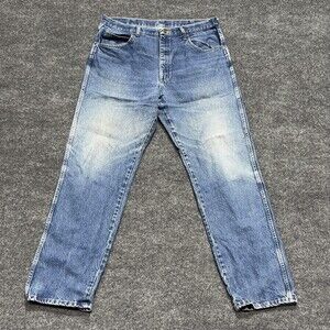 Red Kap Jeans Mens 36x33 Blue Denim Straight Leg Workwear Vintage Style USA 90s